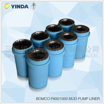 Cast Iron Triplex Mud Pump Accessories Liner Chromium Content 26-28% Bomco F800