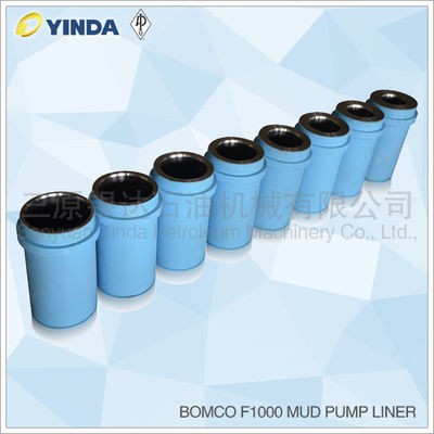 Steel Triplex Mud Pump Expendables Liner Chromium Content 26-28% Bomco F1000