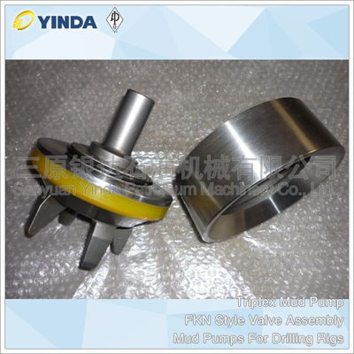 Triplex Mud Pump FKN Style Valve Assembly For Drilling Rigs Hardness HRC60