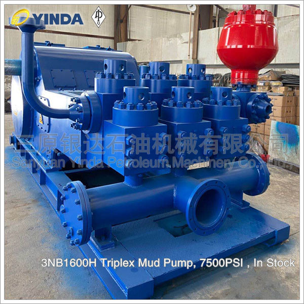 3NB1600H Triplex Mud Pump Components 7500PSI For Drilling Rigs 458 SPM