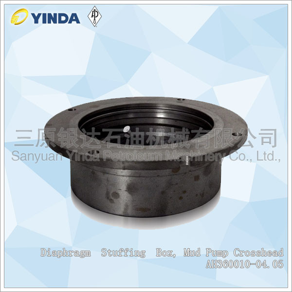 Drill Rig Mud Pump Crosshead Diaphragm Stuffing Box HH11309.04.005.107 Haihua F1600 2