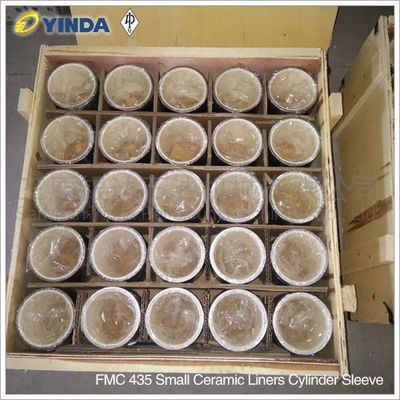 FMC Bean Pump Mud Pump Parts Small Alumina Ceramic Liners FMC 435 FMC 1324 Cylinder Sleeve API-7K