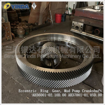 Eccentric Ring Gear Mud Pump Crankshaft AH36001-02.10D.00 High Rigidity