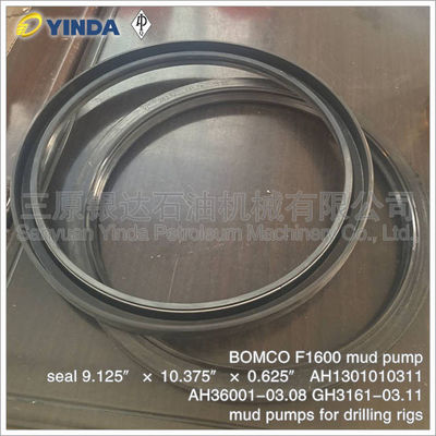 BOMCO F1600 Mud Pump Mechanical Pump Seal , Mechanical Seal Parts 9.125″× 10.375″× 0.625″ AH1301010311