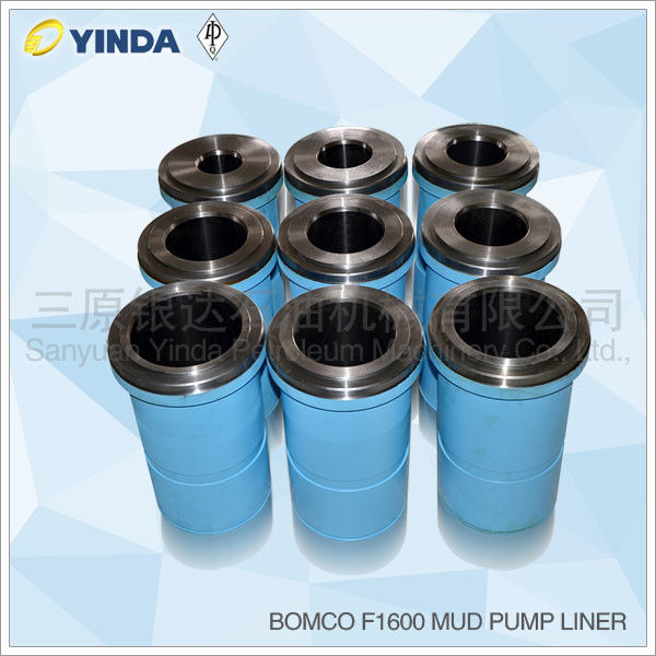 Bomco F1600 Triplex Mud Pump Liner Chromium Content 26-28% HRC Hardness