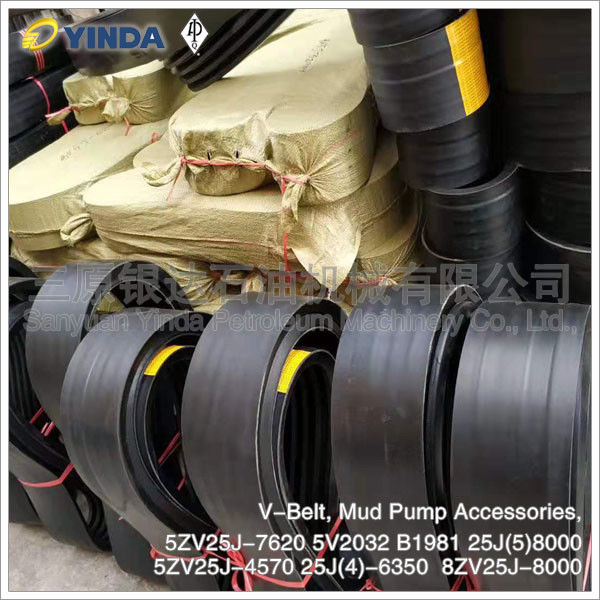 V Belt Mud Pump Accessories 5ZV25J-7620 5V2032 B1981 8ZV25J-8000 Medium Pressure