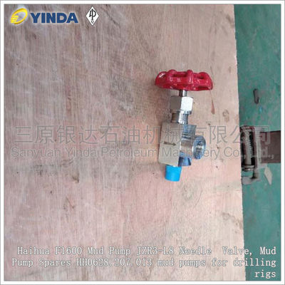 China Mud Pump JZR3-L8 Needle Control Valve , Adjustable Needle Valve Haihua F1600 factory